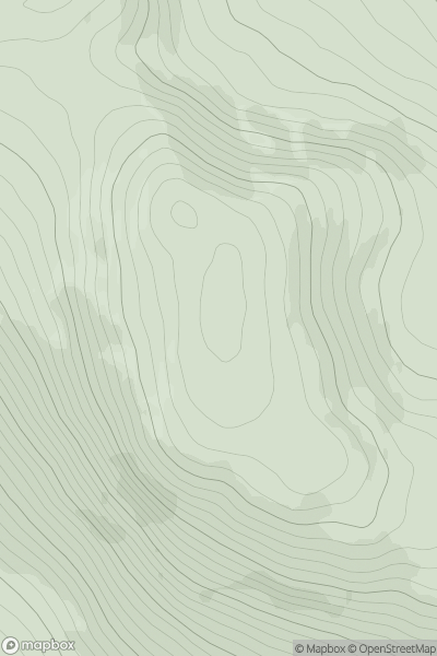 Thumbnail image for Meall Odhar [Strathyre to Strathallan] showing contour plot for surrounding peak